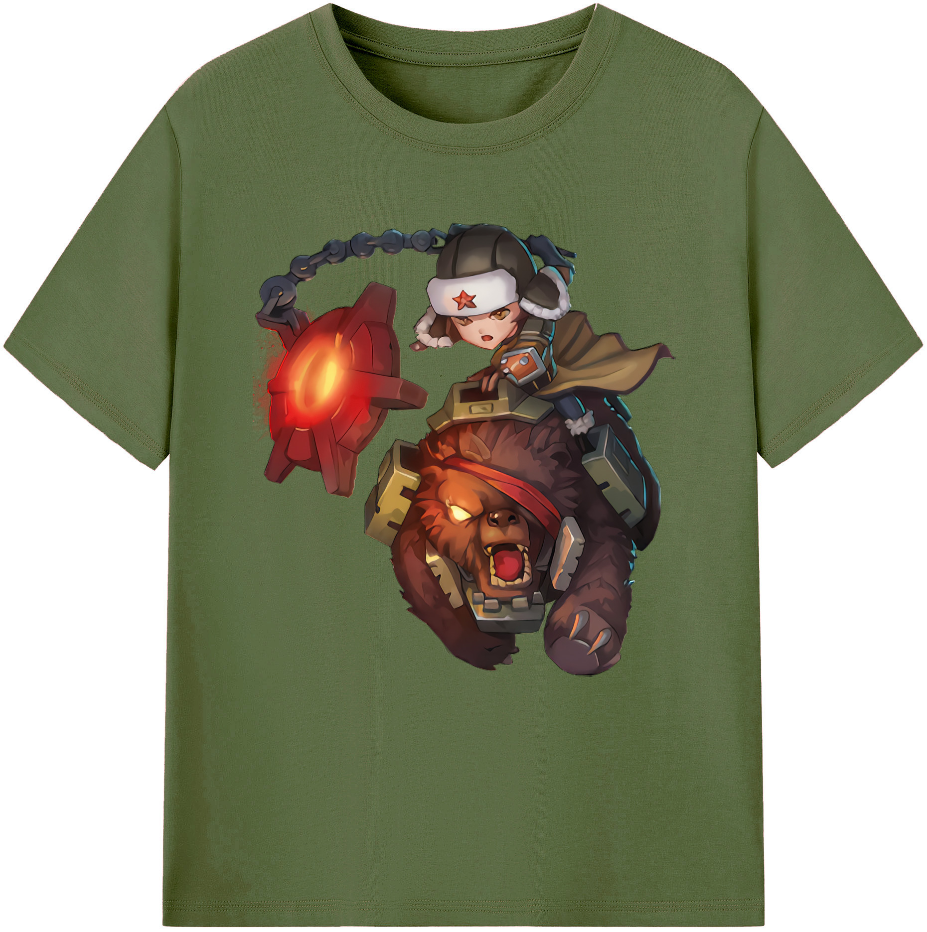 リーグ・オブ・レジェンド League of Legends LOL 綿100％半袖Tシャツ（フロントプリント）